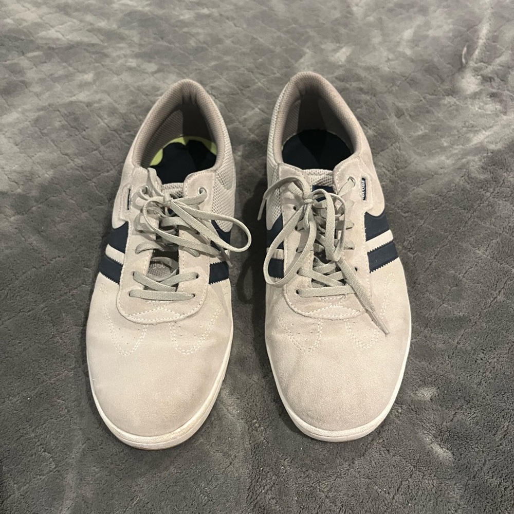 Globe Empire Shoes - 13 
Color - Mist (light grey)/Blue